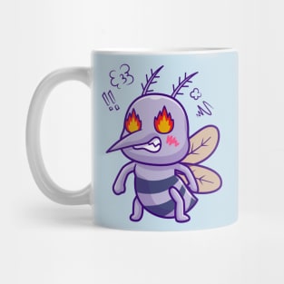 Cute Mosquito Angry Cartoon Mug